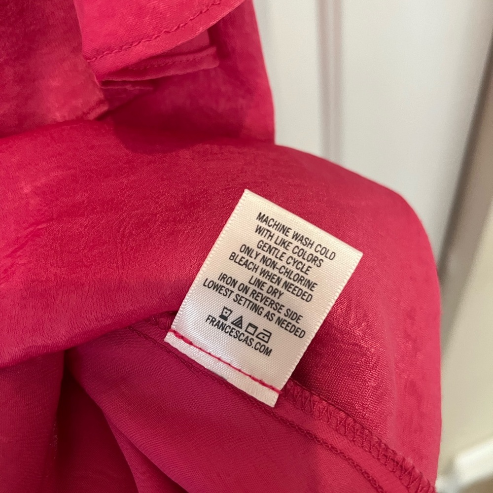 Miami Ruffle Tank Hot Pink Size Small - Picture 6 of 7